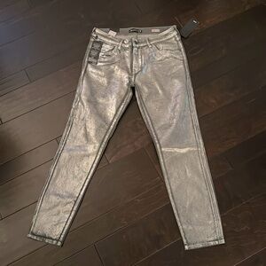 Mavi Adriana ankle silver galactic jeans 31 NWT